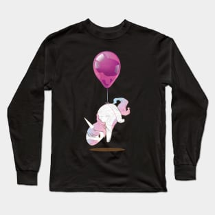 Unicorn on Balloon T-Shirt Long Sleeve T-Shirt